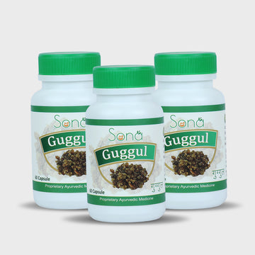 Sona Guggal Capsules - 60 Capsules (Pack of 3)